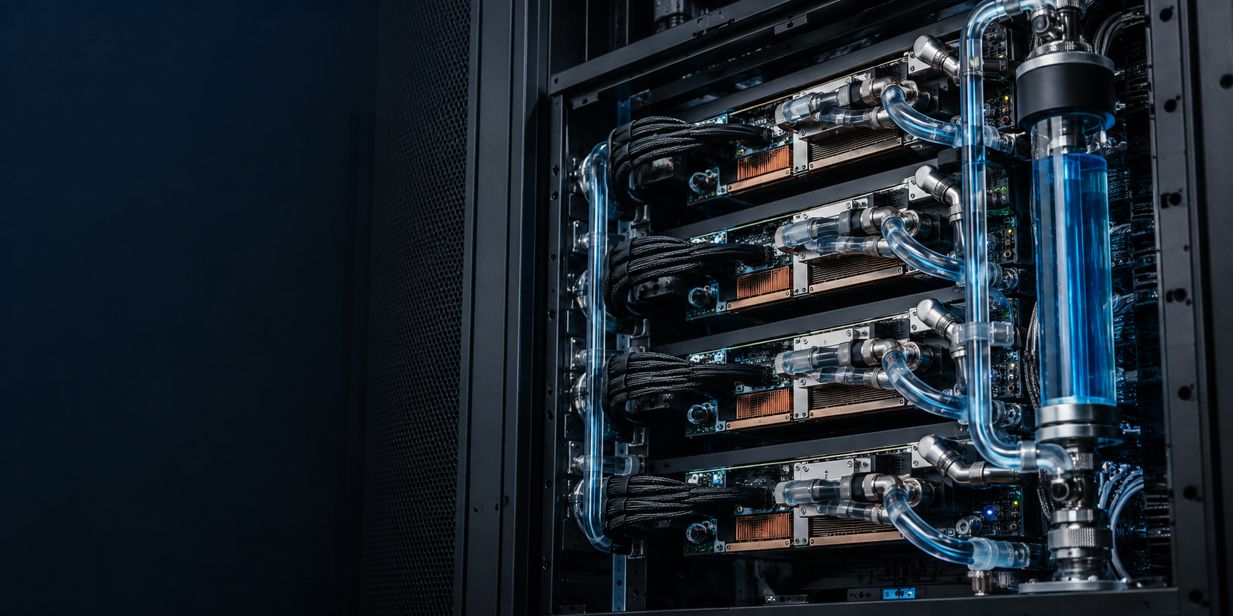 Liquid-cooled GPU compute infrastructure